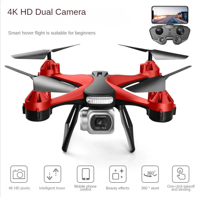 New JC801 UAV HD Professional Dual Camera Remote Control Helicopter 4K Dual Camera Drone Aerial Photography Quadcopter WIFI Leedoar