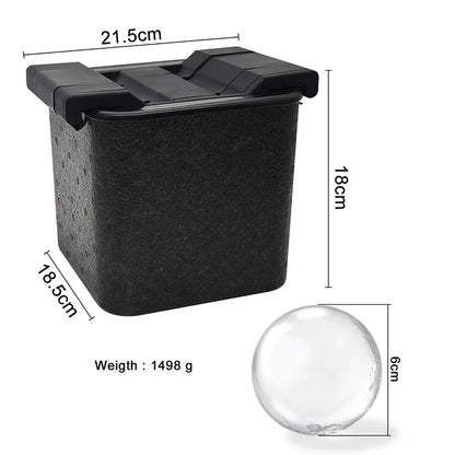 4 Ball Ice Maker Eco-Friendly Crystal Clear Ice Ball Press Spherical Whiskey Tray Mould Bubble-Free Cube Maker Ice Box Mold Leedoar