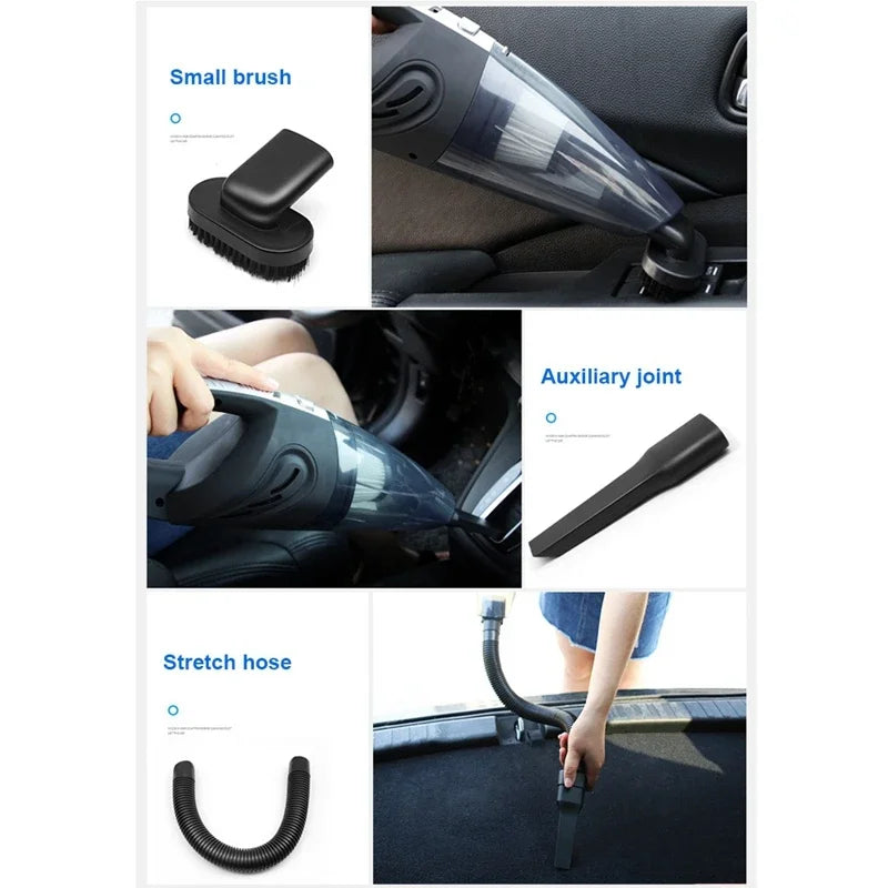 Car Mounted Vacuum Cleaner Portable Handheld Wireless Vacuum Cleaner High-Power Wet and Dry Dual-Purpose Dust Collector for Tool Leedoar