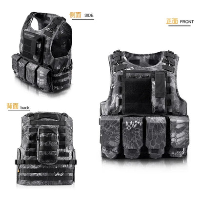 Tactical Vest Combat Training Assault Plate Carrier Outdoor Hunting Airsoft CS Hunting Sport Protection Vests Leedoar