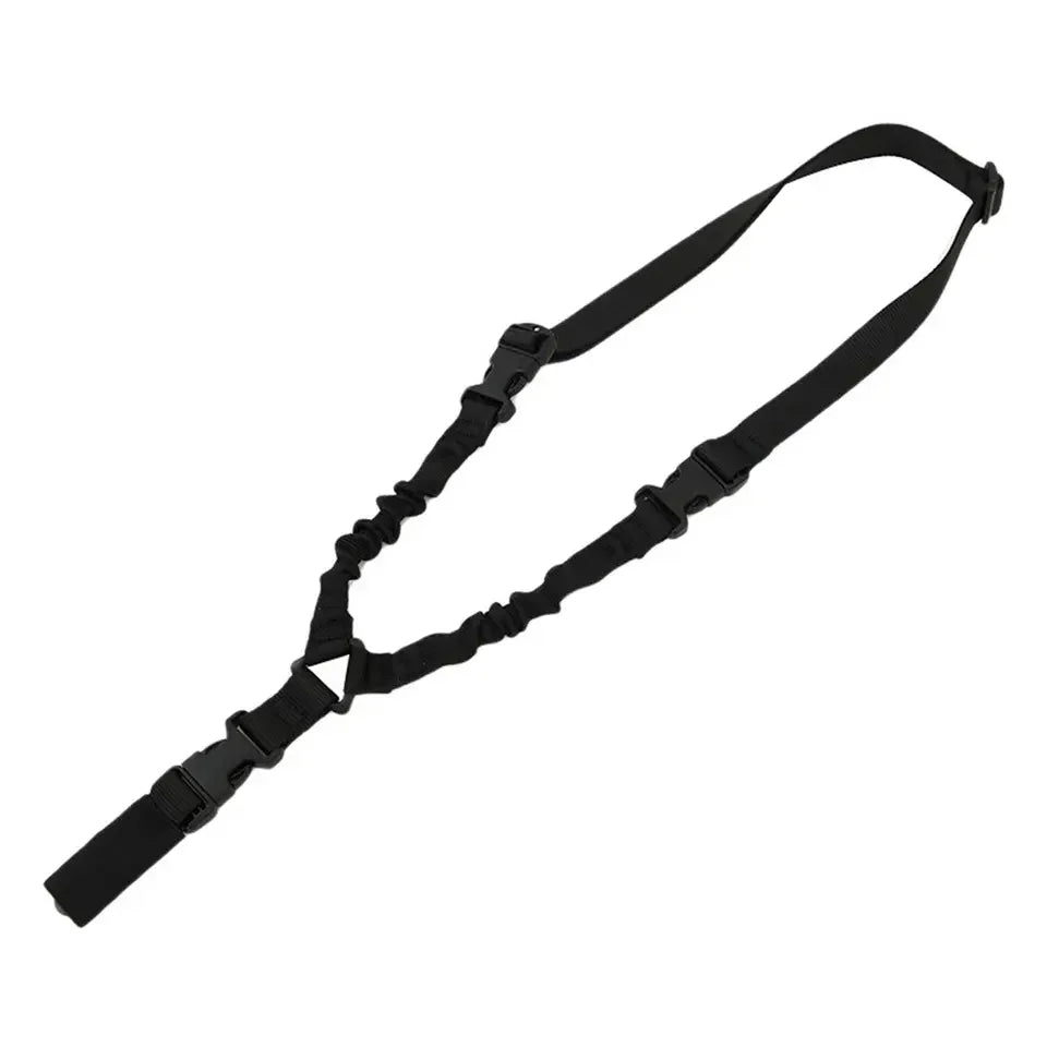 Alça de ombro tática de ponto único para arma, alça de corda para rifle, alça ajustável para espingarda, acessórios de caça para airsoft do exército