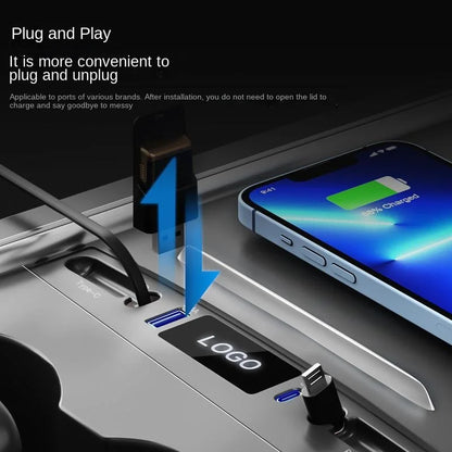 Suitable for Tesla Dock Charger Model3/Y Central Control USB Scalable PD Fast Charging Car Charging Dock Leedoar