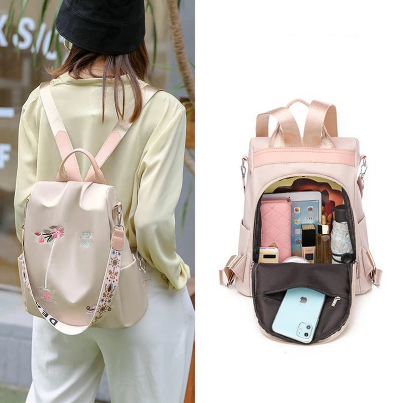 New Arrival Shoulder Waterproof Oxford Fashion Anti-theft Women Backpacks Print School Bag High Quality Large Capacity Backpack Leedoar