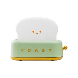 SONGMEN Bakery Usb Rechargeable Night Light Cute Toaster LED Children Night Light Kid Sleeping Led Lamp Bedroom Lantern Green Leedoar