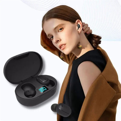 2024 TWS E6S Fone Bluetooth Earphones Wireless Headphones LED Display Noise Cancelling In-ear Earbuds Headset  With Microphone Leedoar