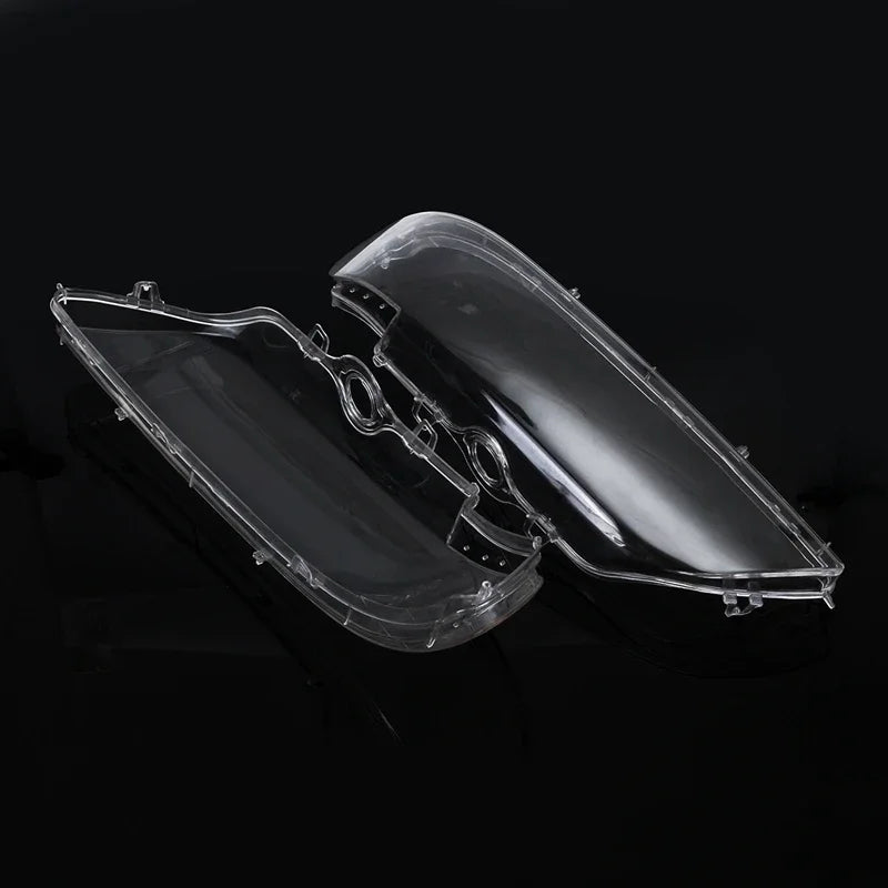 2Pcs 4-Door Lens Headlamp Lens Cover Car Left Right Headlight for BMW E39 facelift 1996-2003 63128375301 63128375302 Accessories Leedoar