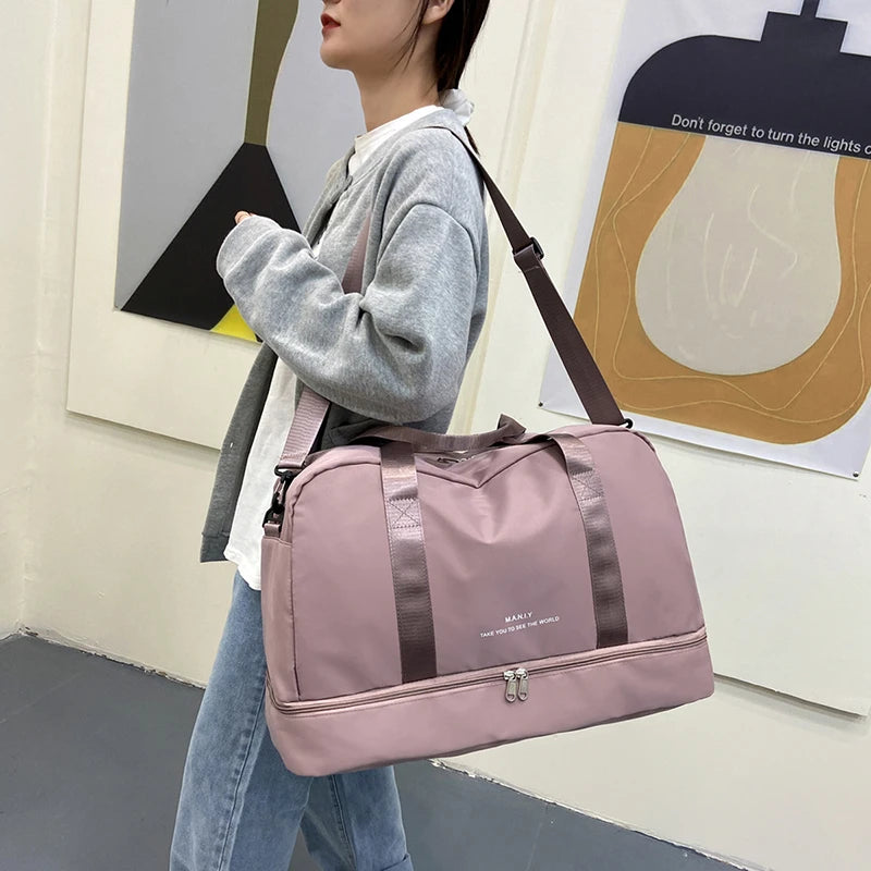 Bolsos de viaje para mujer, bolsos de nailon, nuevos bolsos de equipaje para mujer, bolso cruzado, bolso de viaje para hombre, bolso de hombro informal de moda para mujer