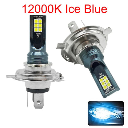 2Pcs LED Headlight H1 H3 H4 H7 H8 H10 H11 H16 Car Fog Light Bulbs 9005 9006 Auto Driving Running Lamps 2000LM 110W 12V Leedoar