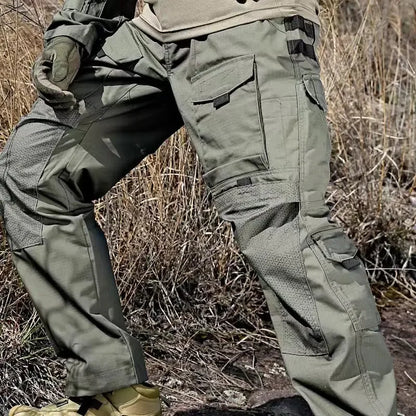 Tactical Cargo Pants Mens Multi-Pockets Wear-resistant Military Trousers Outdoor Training Hiking Fishing Casual Loose Pants Male Leedoar