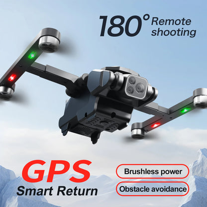 S188 GPS Drones 5G EIS FlyCam Quadcopter UAV with 4K Camera 2-Axis Optical Flow Positioning RC Helicopter Dron FPV PHOTOGRAPHY Leedoar