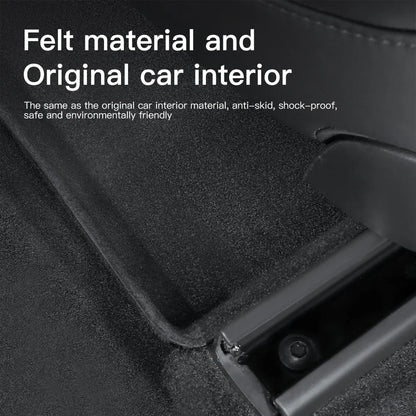 Car Seat Storage Box Drawer Bracket Car Storage Box Felt Storage Box Car Accessories Suitable For Tesla Model Y Leedoar