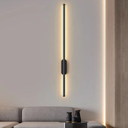 40/60/80cm Strip LED Living Room Wall light Modern Nordic Sofa background Full copper Bedroom Bedside wall light Home Decoration Leedoar