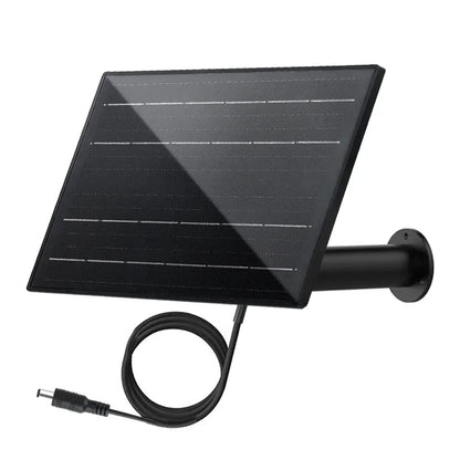 Painel solar à prova d'água de 4 W 3 em 1 DC/Micro saída 5 V células solares carregam bateria 18650 integrada para câmera IP de segurança externa 