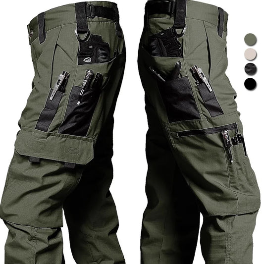 Pantalones militares para hombres, pantalones de carga táctica, grandes, multibolsillos, impermeables, Ripstop, pantalones de entrenamiento de combate del ejército, marca Joggers nuevos 