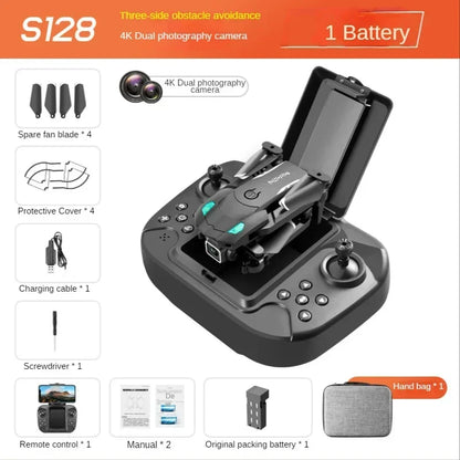 S128 Professional Long Distance Mini Drones Quadcopter RC FPV 4K Aerial Photography Aircraft With HD Camera And GPS Positioning Leedoar