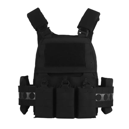 Tactical Vest Ferro V5 FCPC Hunting Plate Carrier Modular Body Armor Portable MOLLE Army Airsoft Training Triple Magazine Pouch Leedoar