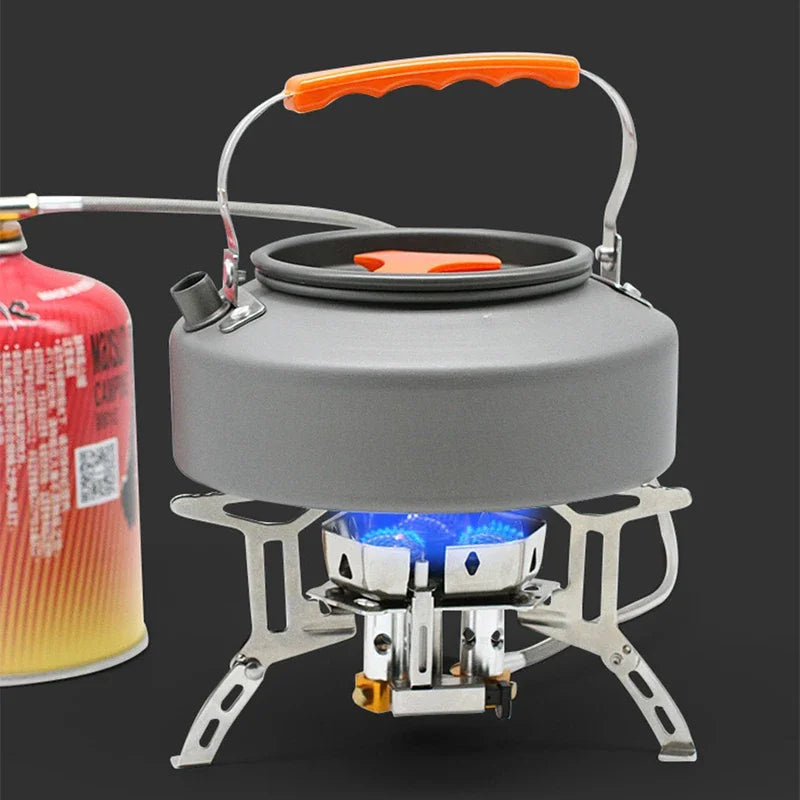 5800W 6800W Outdoor Portable Three Core Furnace 3 Burners Windproof Folding Ultralight Burner Gas Stoves for Picnic Cooking Camp Leedoar