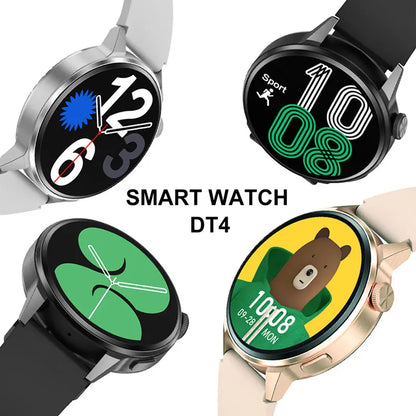 DT4 Smartwatch IPS Full Color Screen NFC Bluetooth Call Reminder Sport Heart Rate Blood Oxygen Sleep Monitoring Ip68 Waterproof Leedoar