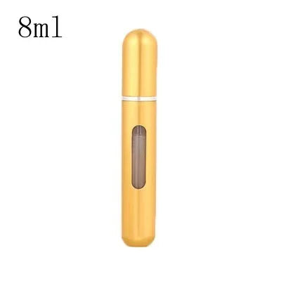 5ml/8ml Mini Portable Perfume Spray Bottle Refillable Aluminum Atomizer Bottle 5ml Container perfume refill bottle travel Leedoar