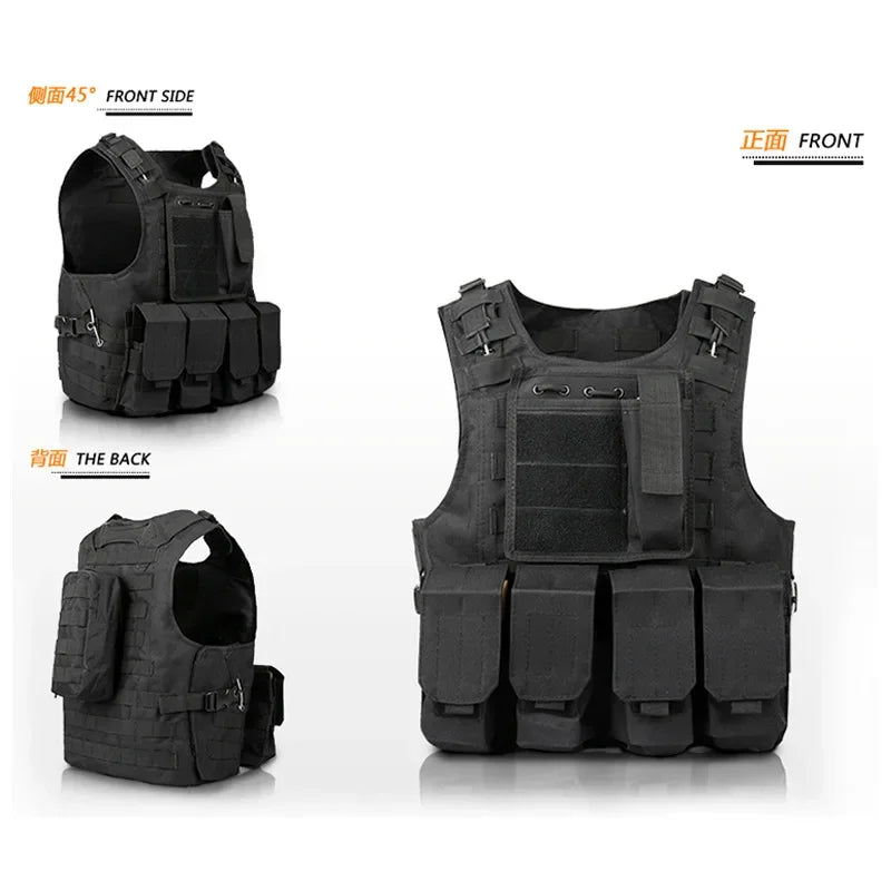 Tactical Vest Combat Training Assault Plate Carrier Outdoor Hunting Airsoft CS Hunting Sport Protection Vests Leedoar