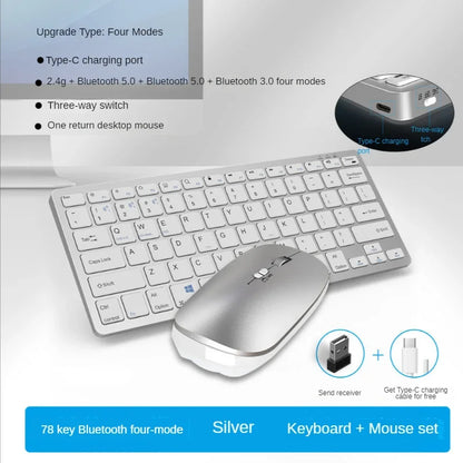 WLK-616 Office NOVO Slim Wireless BT Teclado e Mouse Combo Mecânico Metal Sensação para Digitação Oficial Teclado Empresarial 