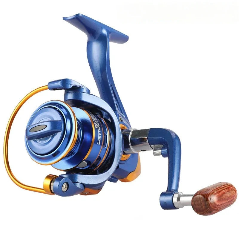 Newest Fishing Reel with 13+1BB 5.2:1 Metal Spool Spinning Wheel Gear Ratio High Speed Casting Fishing Reel Leedoar