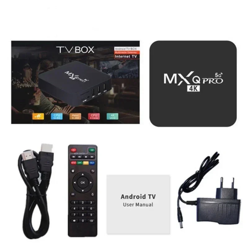 MXQ Pro RK3229 Smart TV BOX Android 10.1 Dual WiFi 16GB 256GB 3D Youtube Media Player 4K Set Top Box Global Version Leedoar