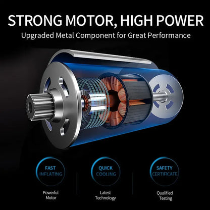 Universal Car Portátil de Alta Pressão Digital 12v Pneu de Carro Inflador de Mão Bomba de Ar Compressor 120w 150psi Bomba de Ar de Pneu de Carro 