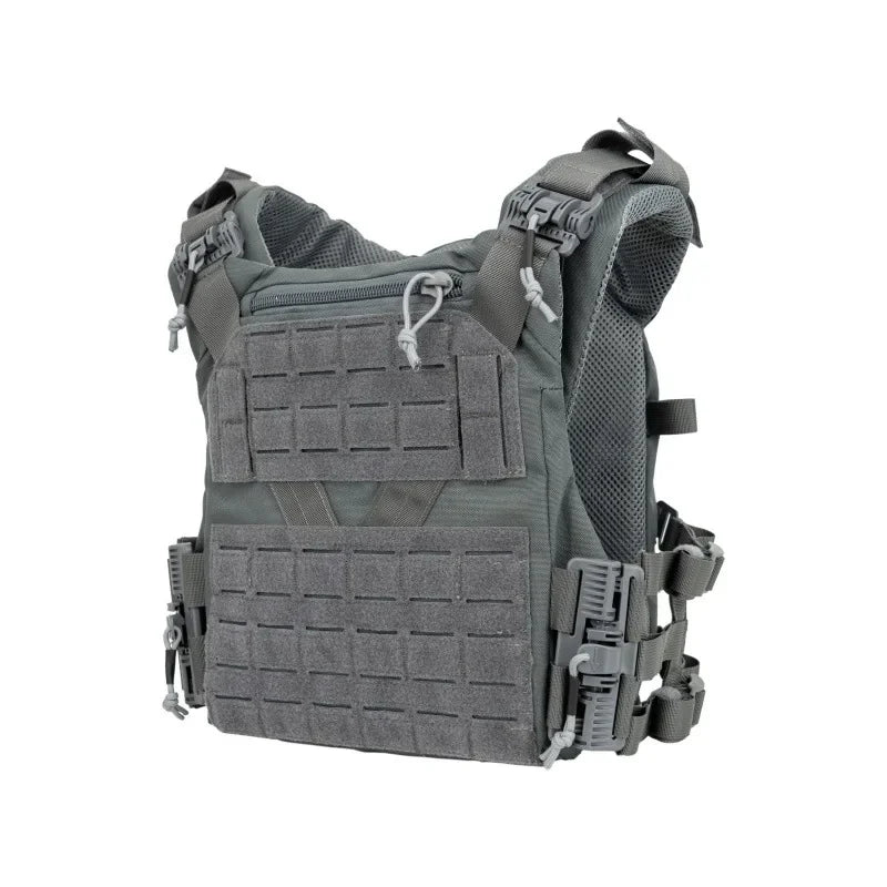 Outdoor Tactical Vest Combat Quick Release On/Off MOLLE Military Equipped with Quick Adjustment Multi Size K19 Plate Rack Leedoar