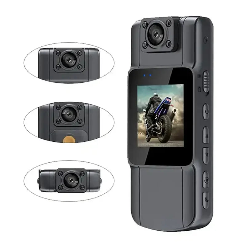 2K WiFi Video Recorder Wearable Body Portable Law Enforcement Body Worn Camera Night Vision Laser Infrared Action Camera Leedoar