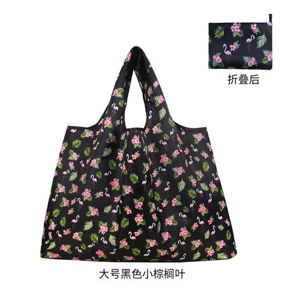 Big Reusable Grocery Bags Large-Capacity Shopping Bags Women's Bags High-Quality Waterproof Handbags Washable Tote Solid Colors Leedoar