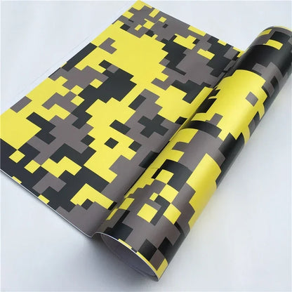 Arctic Snow Camo Vinyl Film Car Wrap Camouflage Vinyl Wrapping Car Sticker Bike Console Computer Laptop Skin Scooter Motorcycle Leedoar