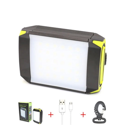 30LED Camping Luz Lanterna Móvel Power Pack Lanterna USB Verde Luz de Tenda Ao Ar Livre Lustre Portátil 