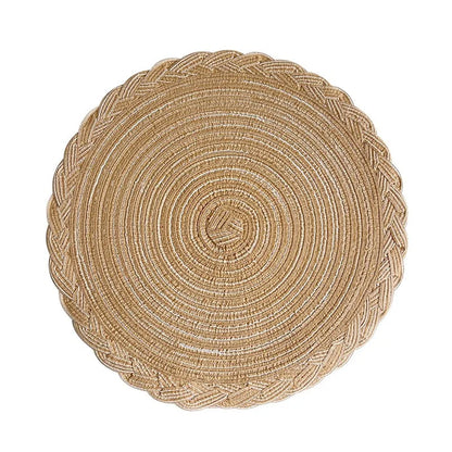 Place Mat Table Placemats For Table Mat Ramie Insulation Pad Placemats Linen Non Slip Table Mats Home Decoration Pad Coaster Leedoar