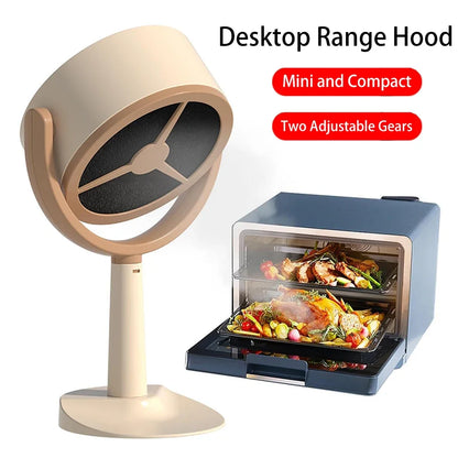 Adjustable Angle Portable Hood Mini Kitchen Desktop Range Hood USB Rechargeable USB Plug For Indoor BBQ Hot Pot Range Hood Leedoar