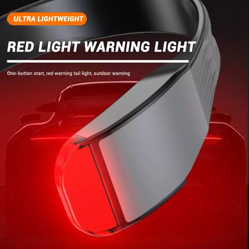 Nueva lámpara LED blanca y roja para el cuello, lámpara de advertencia para correr, linterna USB, linterna frontal LED para lectura nocturna, senderismo, ciclismo al aire libre 