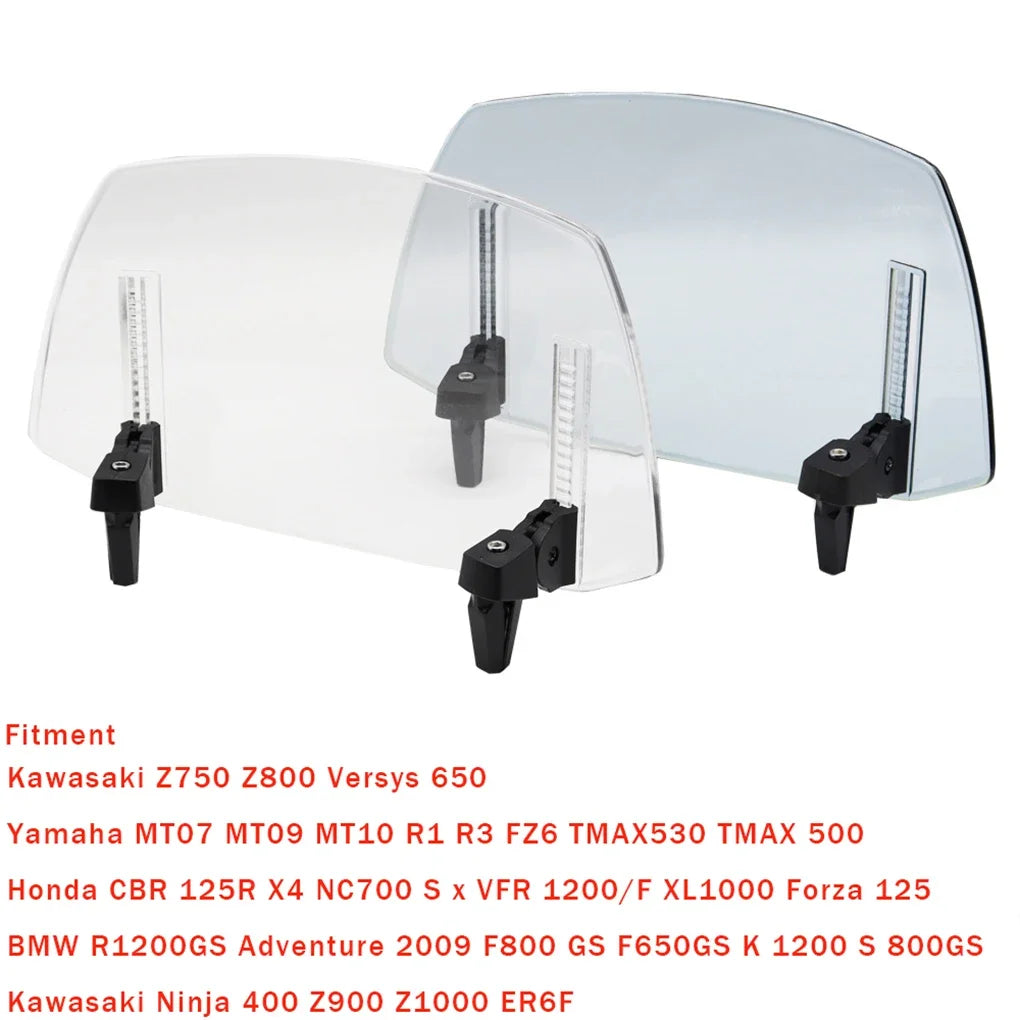 Motorcycle Modification Parts are Suitable for Kawasaki Honda BMW Yamaha Suzuki and Have a Raised and Adjustable Windshield Leedoar