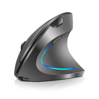 H1 Rechargeable Adjustable DPI Wireless Ergonomic Vertical Mouse 2.4GHz 2400DPI Vertical Mice for Laptop/MacBook/PC