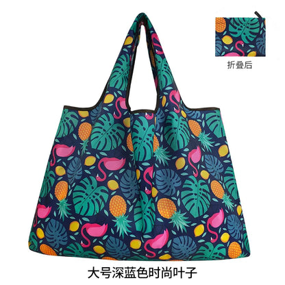 Big Reusable Grocery Bags Large-Capacity Shopping Bags Women's Bags High-Quality Waterproof Handbags Washable Tote Solid Colors Leedoar