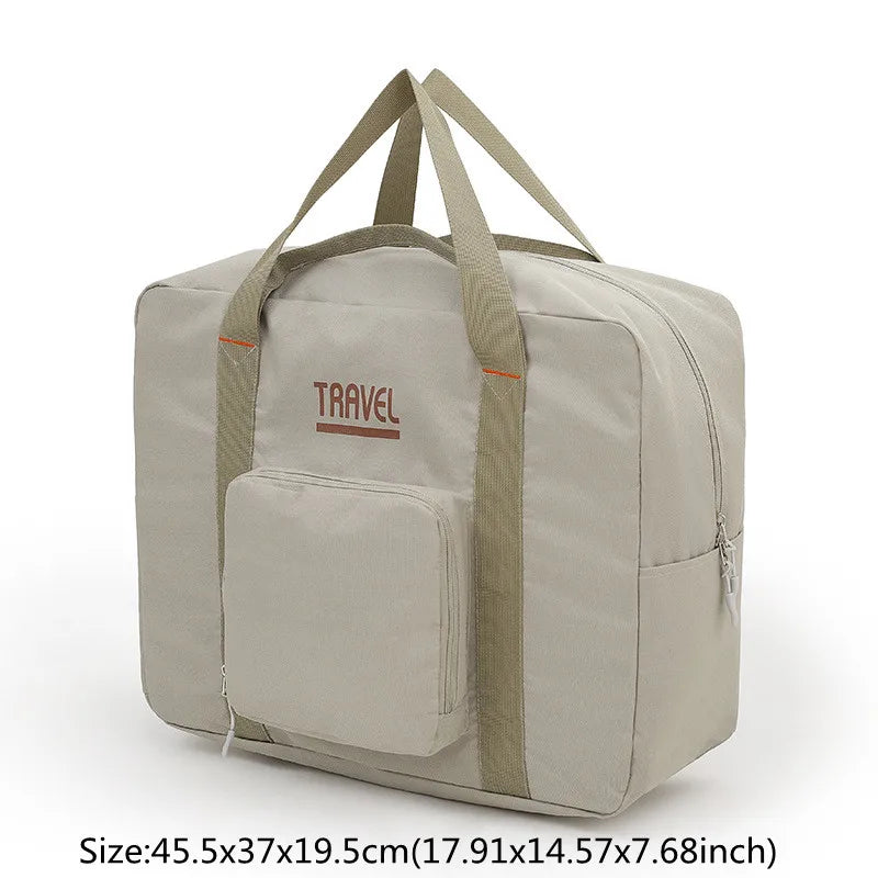 Moda Bolsa de Viagem Dobrável Unissex Oxford Viagem Fim de Semana Bolsas de Pernoite Grande Capacidade Bagagem de Mão Bolsa Duffel Acessórios Suprimentos