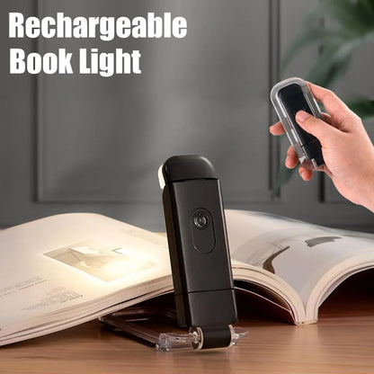 LED Mini Bookclip Night Light USB Charging Portable Bookmark Light Reading Light Adjustable Brightness Eye Protection For Kid Leedoar