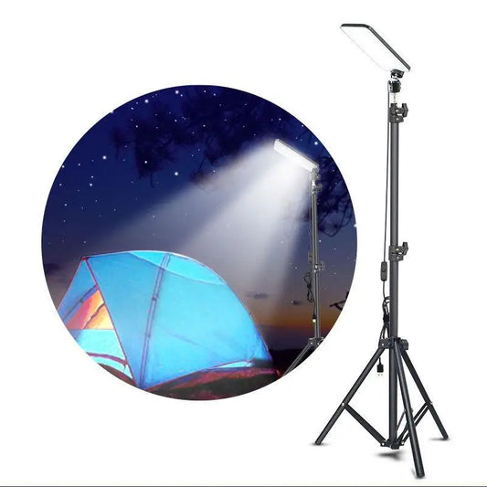 Luz de camping para exteriores de 84 LED, multifuncional, portátil, con soporte ajustable, USB, universal, con giro e inclinación, luz de trabajo giratoria