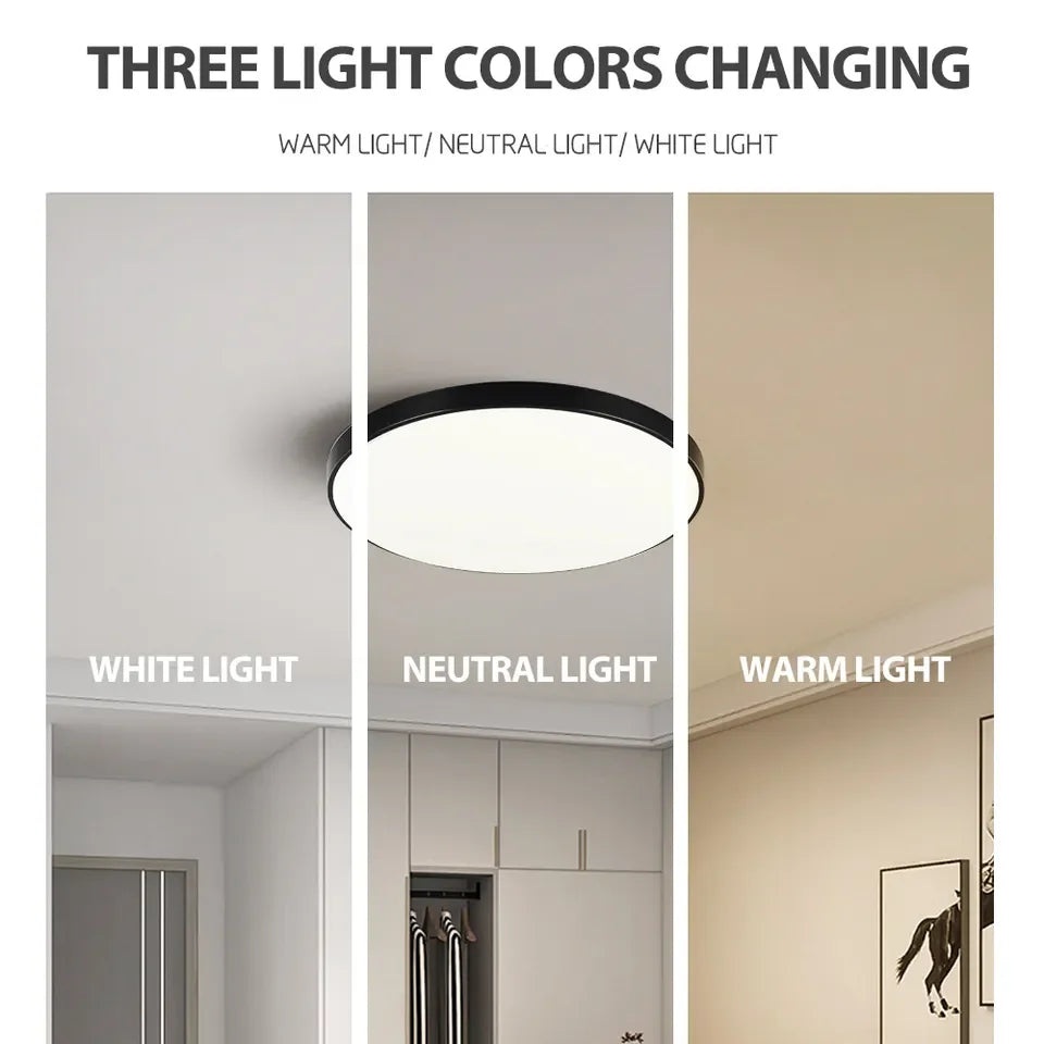 Ceiling Light Ultra-Thin Room Light Bedroom Light Circular Light Dining Room Light Study Light Modern And Simple LED Lighting Leedoar