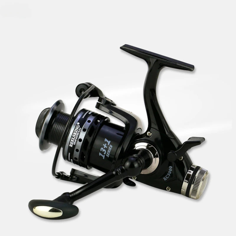 5.2:1 Gear Ratio Spinning Fishing Reel Full Metal Spool 3000 4000 5000 6000 KC-Series 13+1BB Carp Fishing Wheel Leedoar