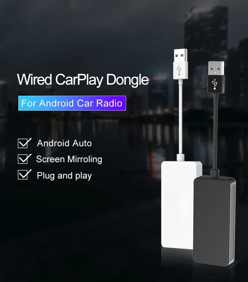 Car Smart Carplay Usb Dongle Adapter Mini Plug And Play Android Auto Carplay Multimedia Adapter Wired Portable Carplay Leedoar