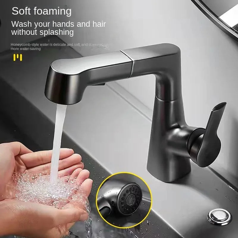 360° Degree Rotation Bathroom Faucet Scalable Kitchen Faucets Bathroom Sink Faucet Tap Tapware Blender Washbasin Tap Leedoar