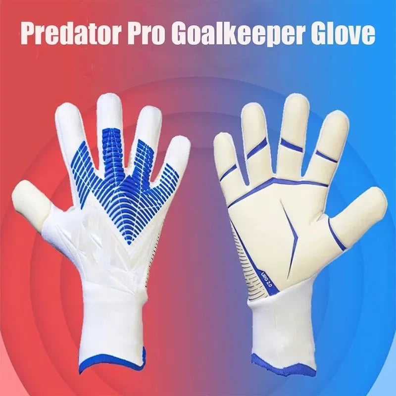 Guantes de fútbol de látex profesionales, guantes de portero de fútbol para niños y adultos, guantes de protección para niños y porteros de fútbol gruesos 