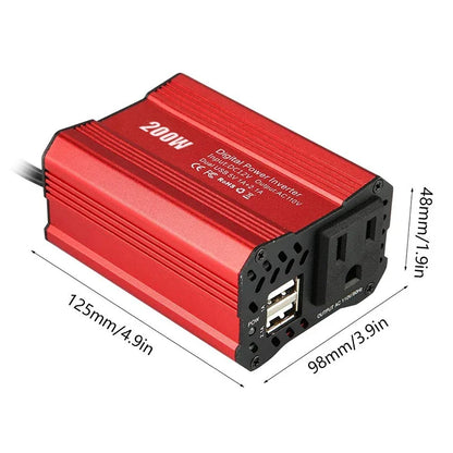 200W Car Power Inverter 12V 150V and AC 110v Converter Auto Charger Converter Adapter Modified Sine Wave EU US JP Socket Tool Leedoar