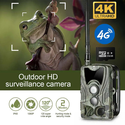 4G Hunting Trail Camera HC-801pro 4K Video Live Show 30MP APP Bluetooth Control Outdoor Wildlife Cameras Night Vision Photo Trap Leedoar