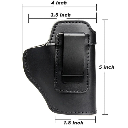 Left RIGHT Tactical Leather Holster for Concealed Carry Airsoft IWB Gun Holsters for Glock 17 19 43X/ Sig P365 9mm for Hunting Leedoar